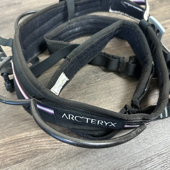 Arc’teryx Vintage Climbing Harness Rock Climbing Gear Retro Early Model Black - Picture 4 of 7